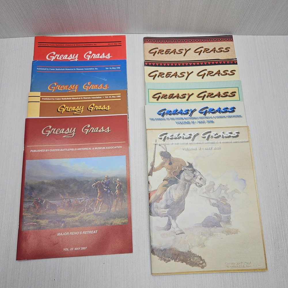 Greasy Grass Custer Battlefield Historical Museum Association Annual Lot of 9